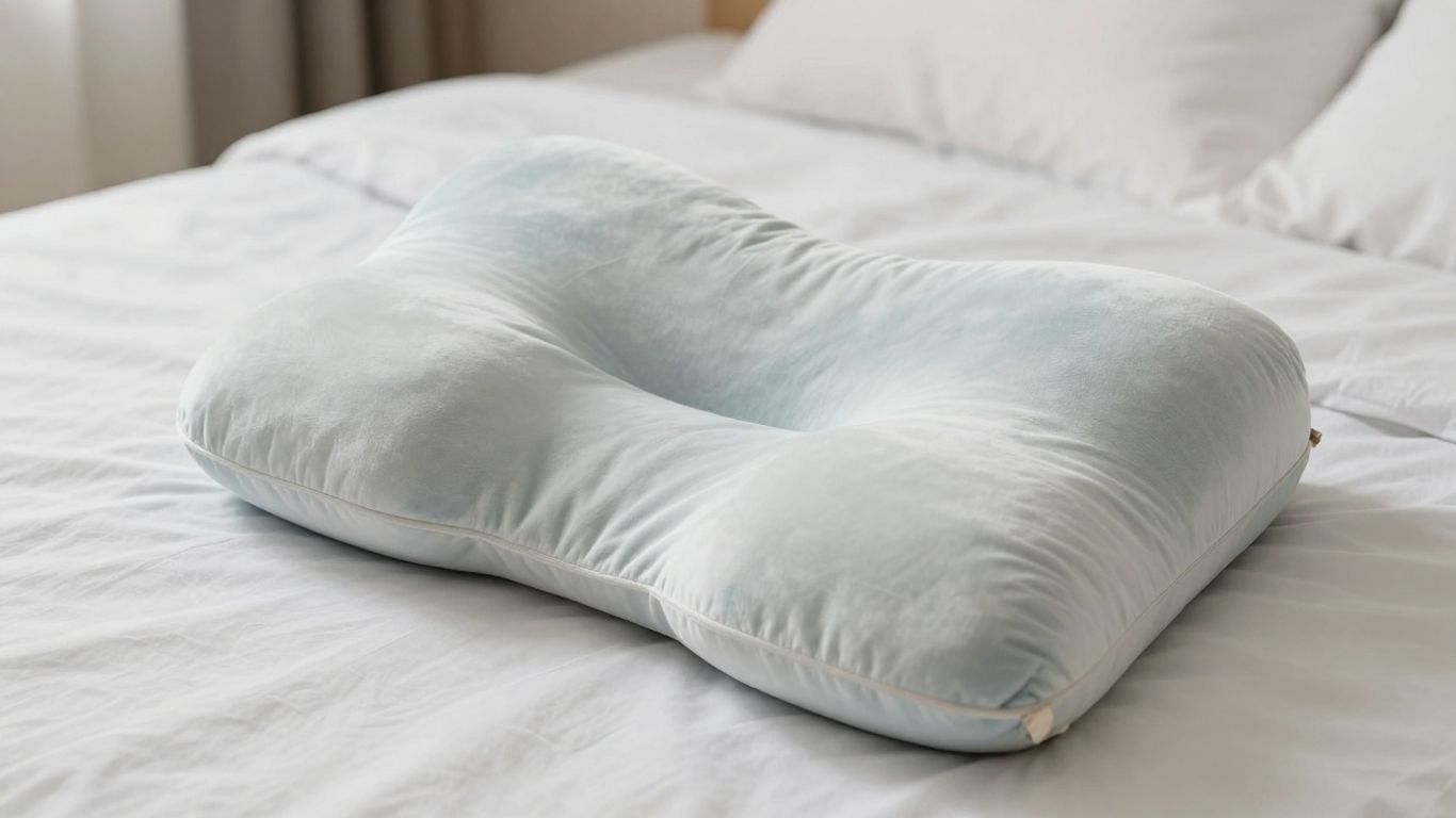 Side sleeper arm pillow for comfort and support.