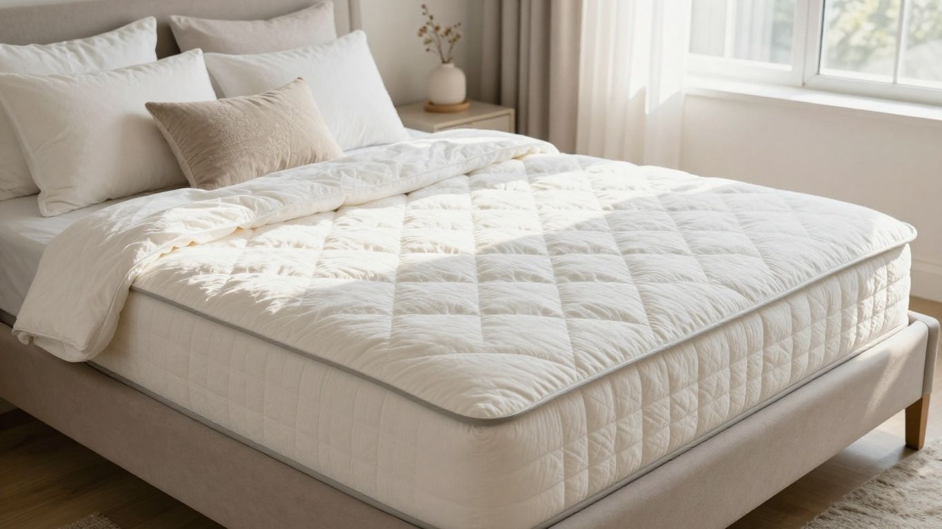 Plush Parachute mattress topper on a neatly made bed.