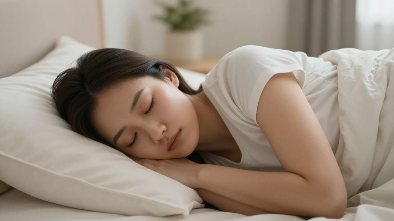 Side sleeper resting on a comfortable pillow