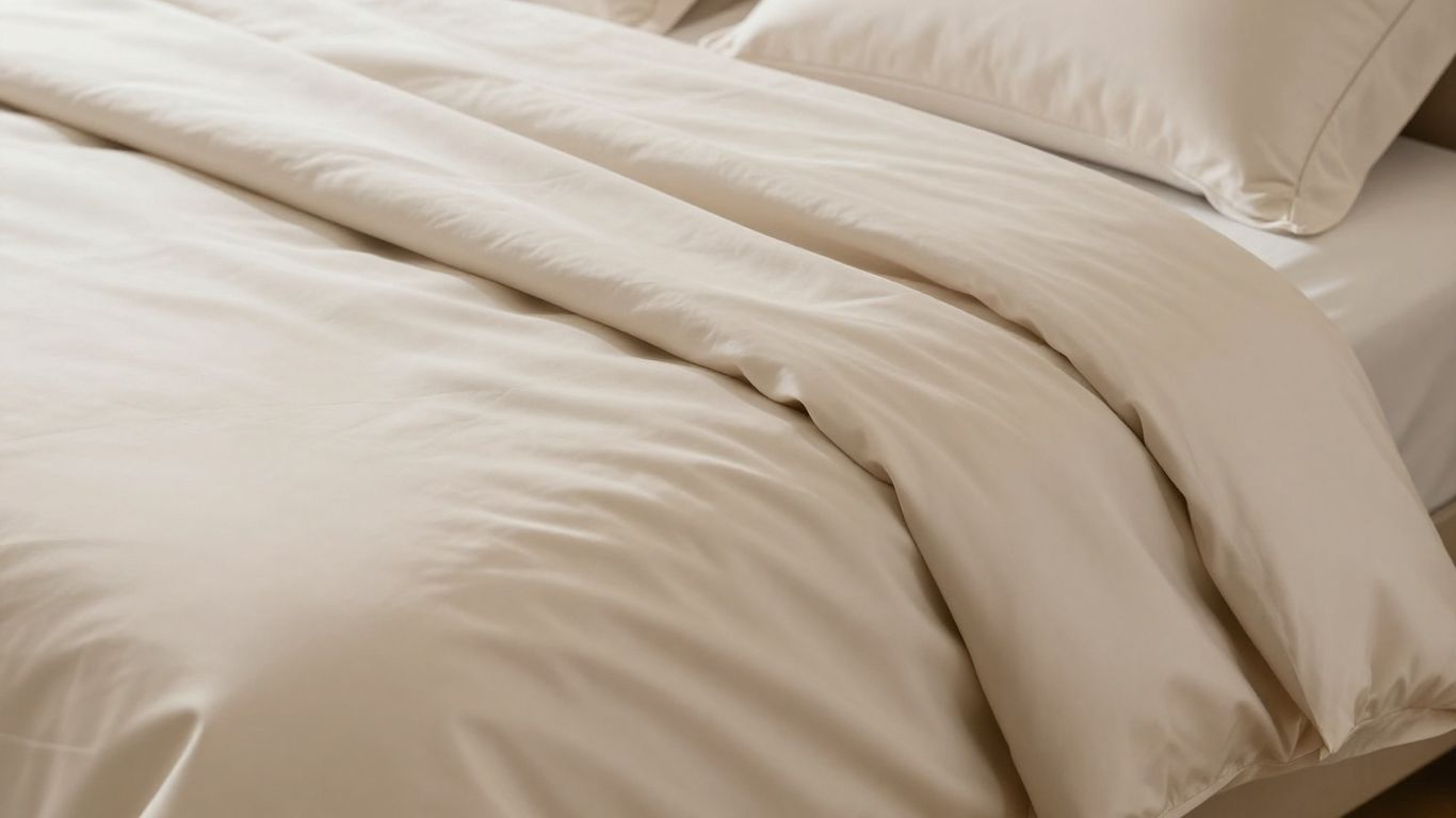 Luxurious cotton sateen sheets folded neatly.