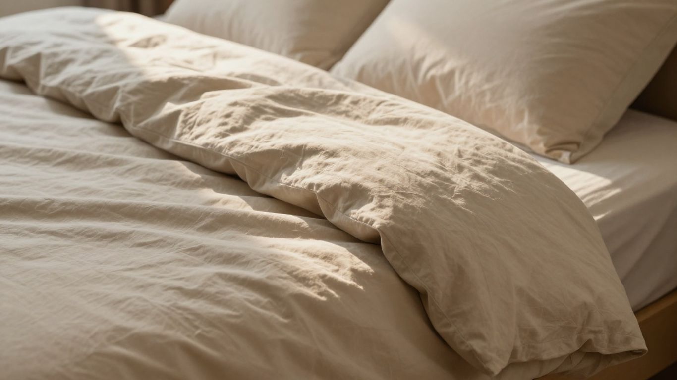 Cozy brushed cotton bed set with soft texture.