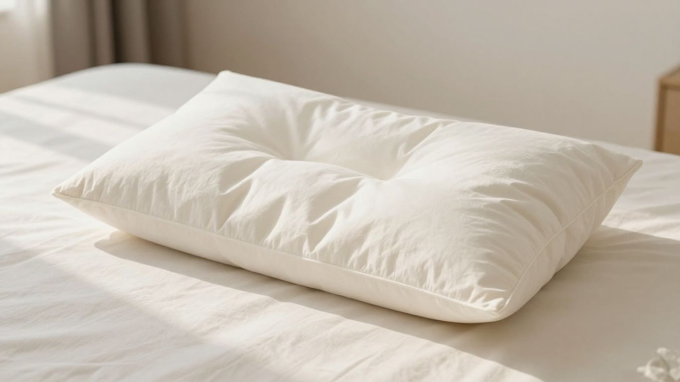 Best pillow for neck pain on a bed.