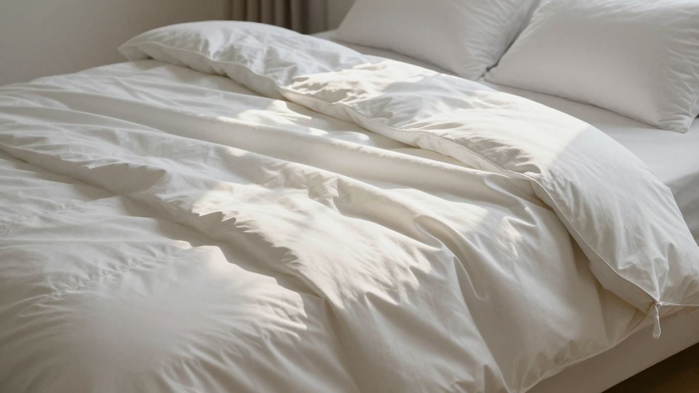 Plush Parachute comforter on a neatly made bed.