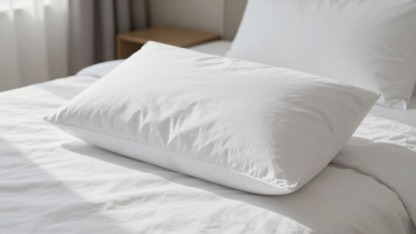 King size luxury hotel pillow on a bed