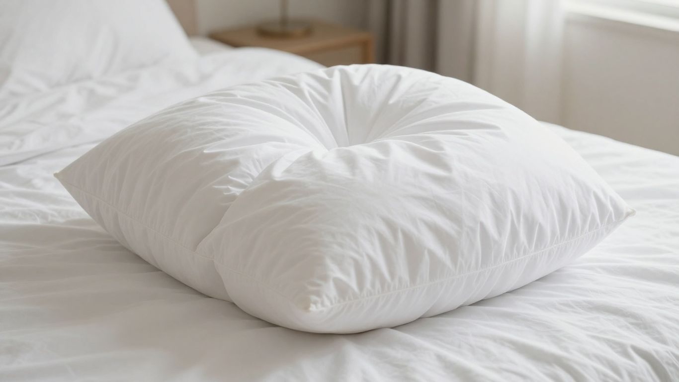 Comfortable parachute pillow on a bed