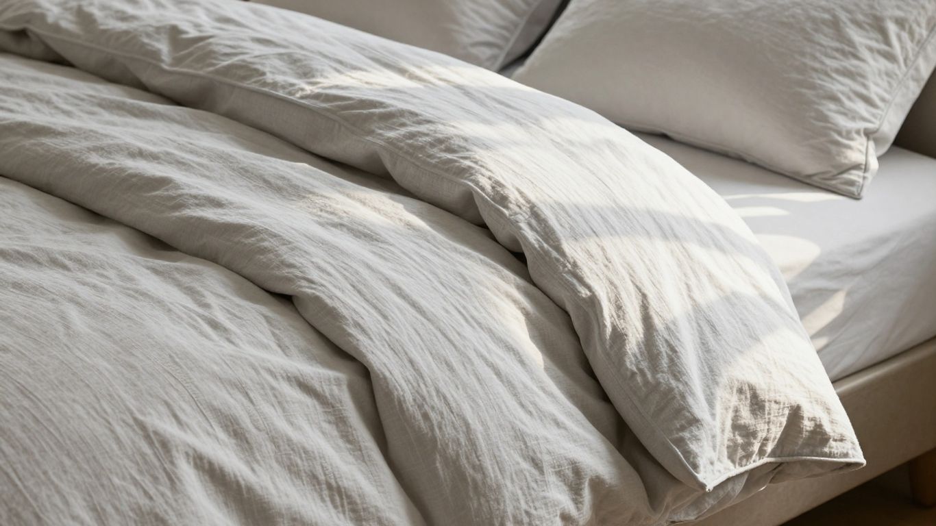 Brooklinen duvet cover on a bed